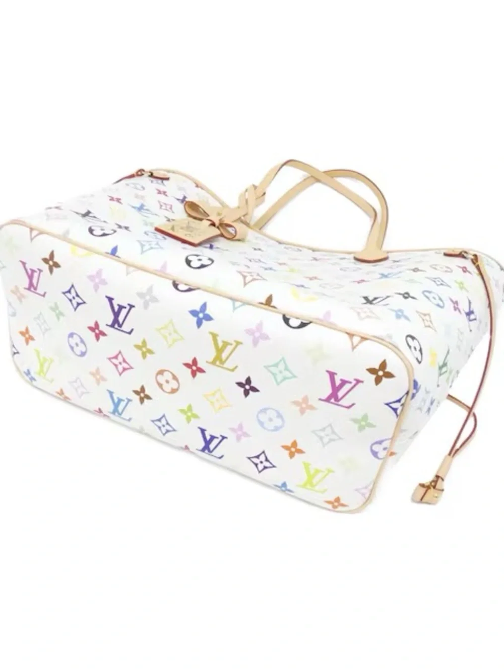 Louis Vuitton Murakami Neverfull MM Multicolor White Limited Edition